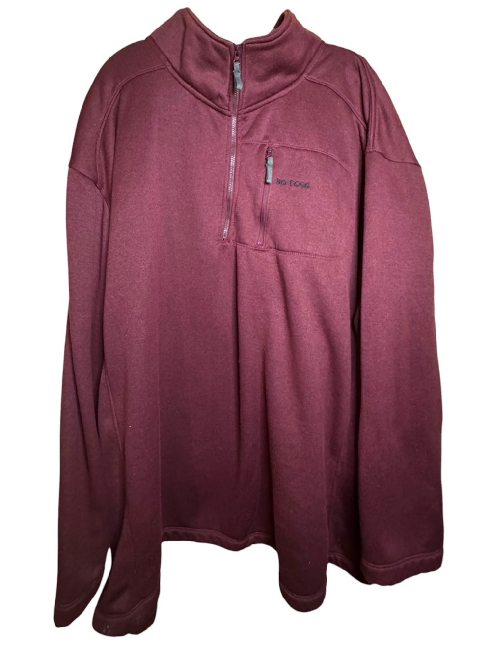 Big Dogs Polar Dogs Burgundy 1/4 Zip Men's Jacket